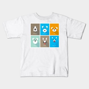 dog cartoon face Kids T-Shirt